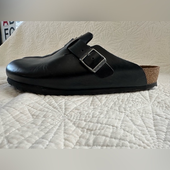 Birkenstock Clogs Men in Color Black Leather in EU size 43 - Picture 3 of 11